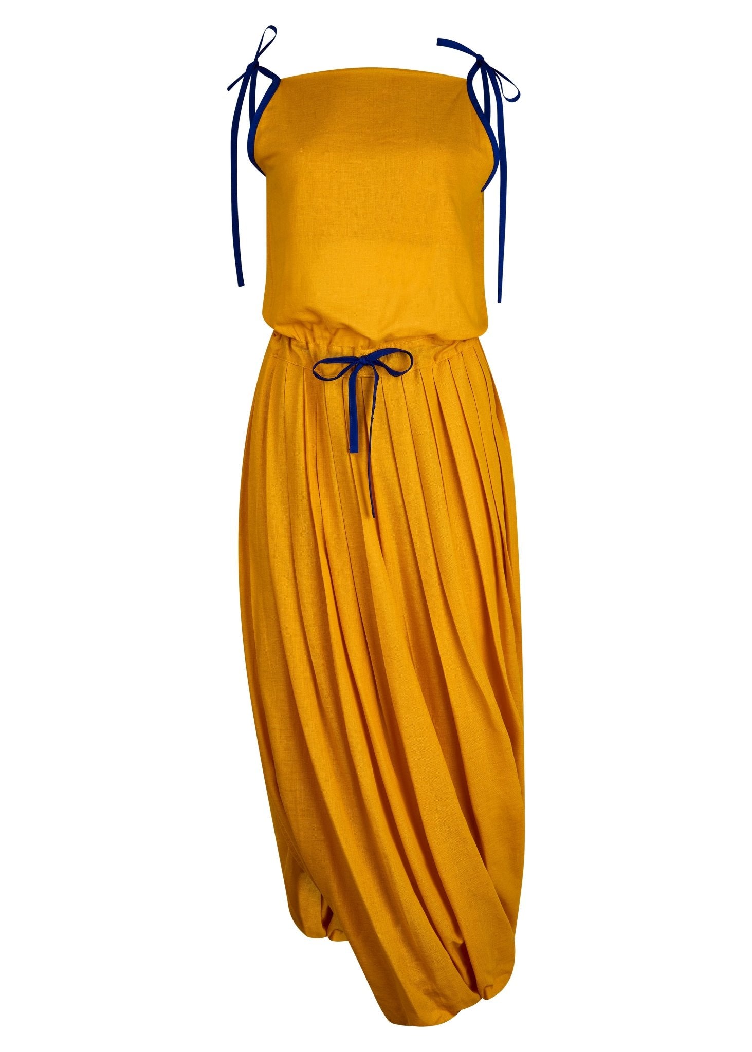 Vestido "Ágora" Drapeado de Algodón - Nipaestudio