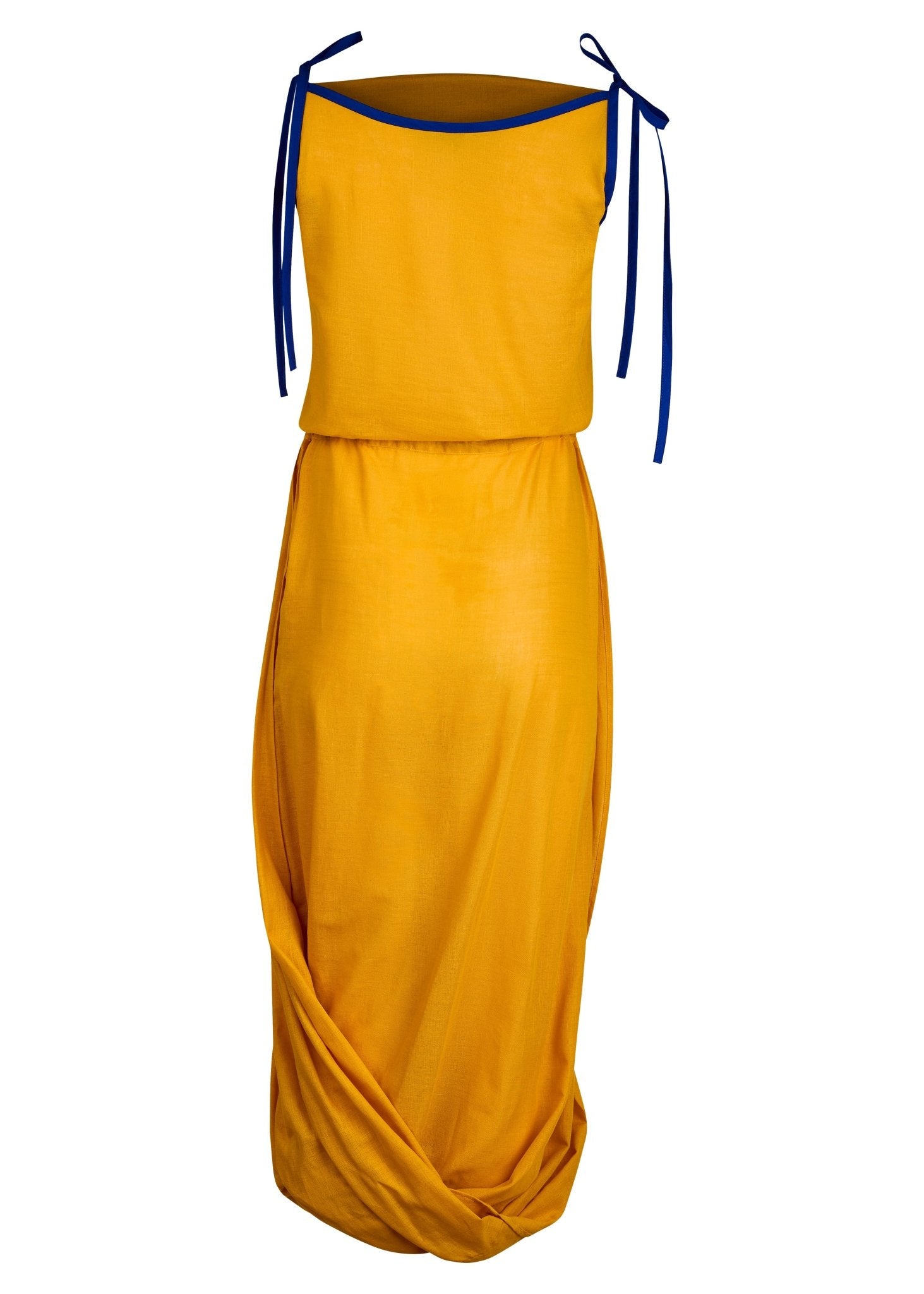Vestido "Ágora" Drapeado de Algodón - Nipaestudio