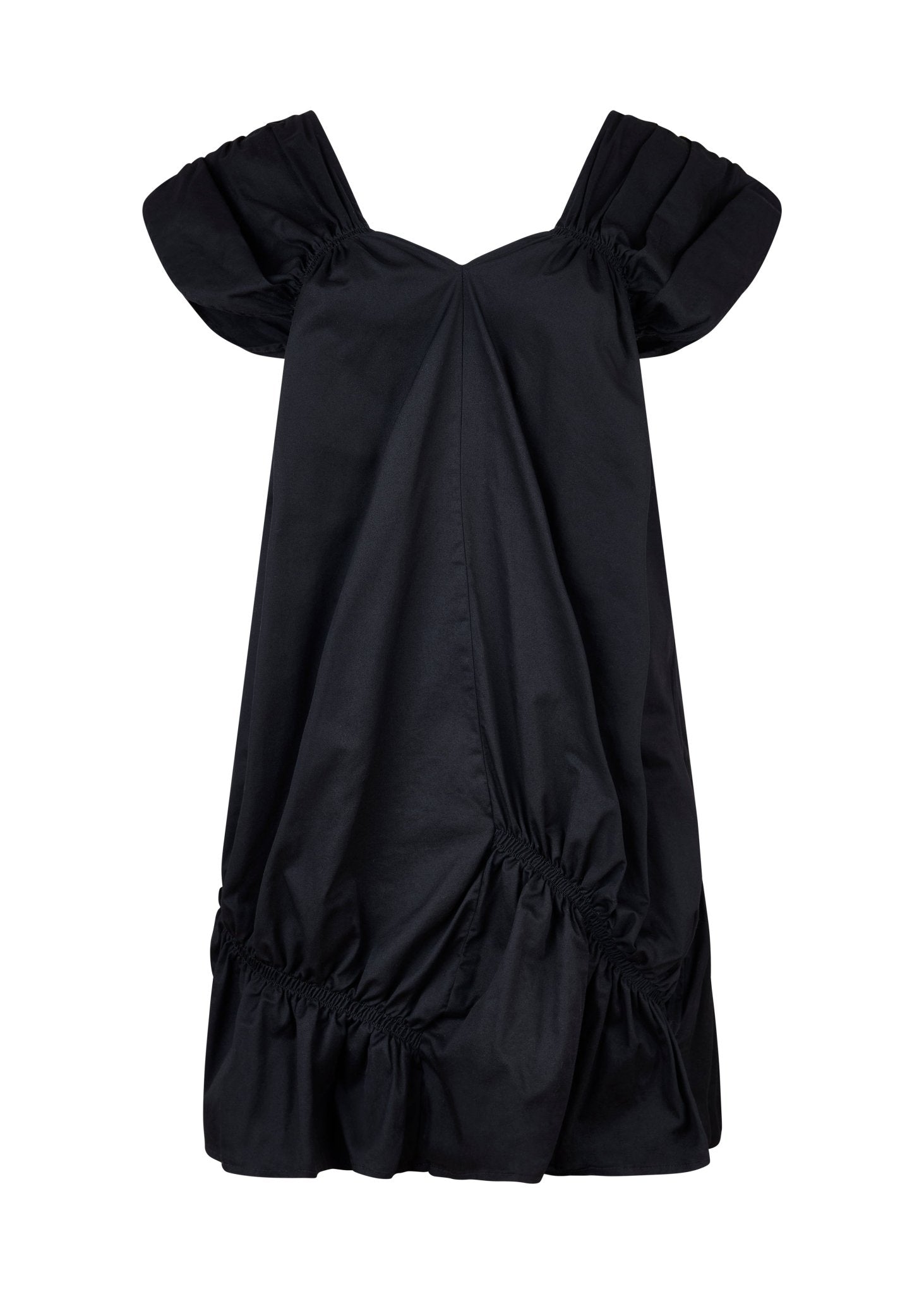 Vestido Arruchado Midi sin Mangas - Nipaestudio