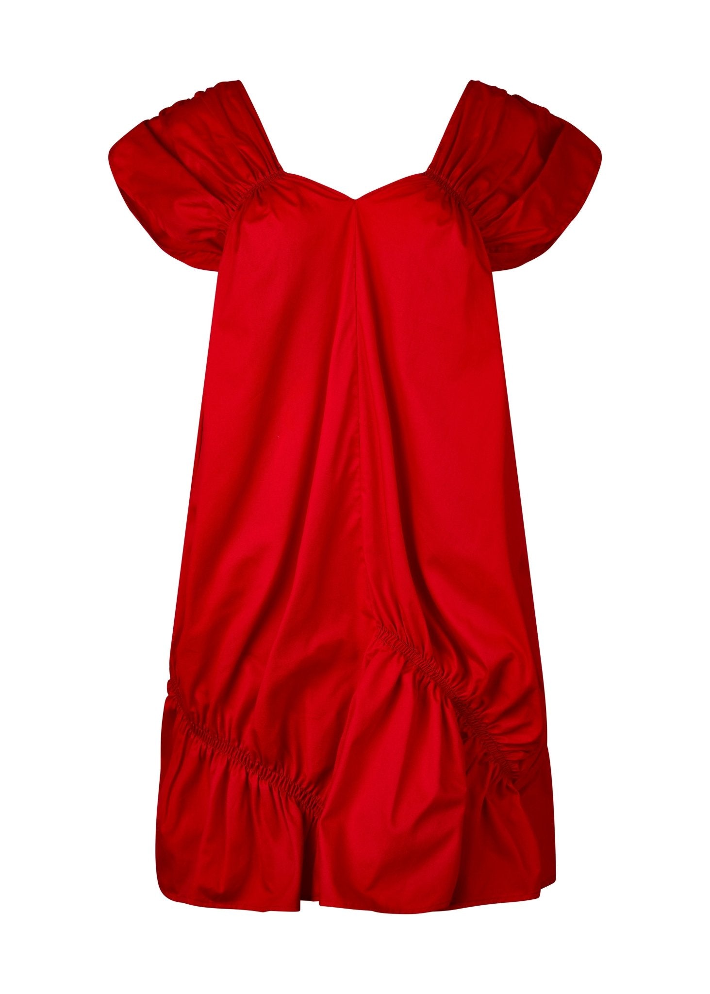 Vestido Arruchado Midi sin Mangas - Nipaestudio