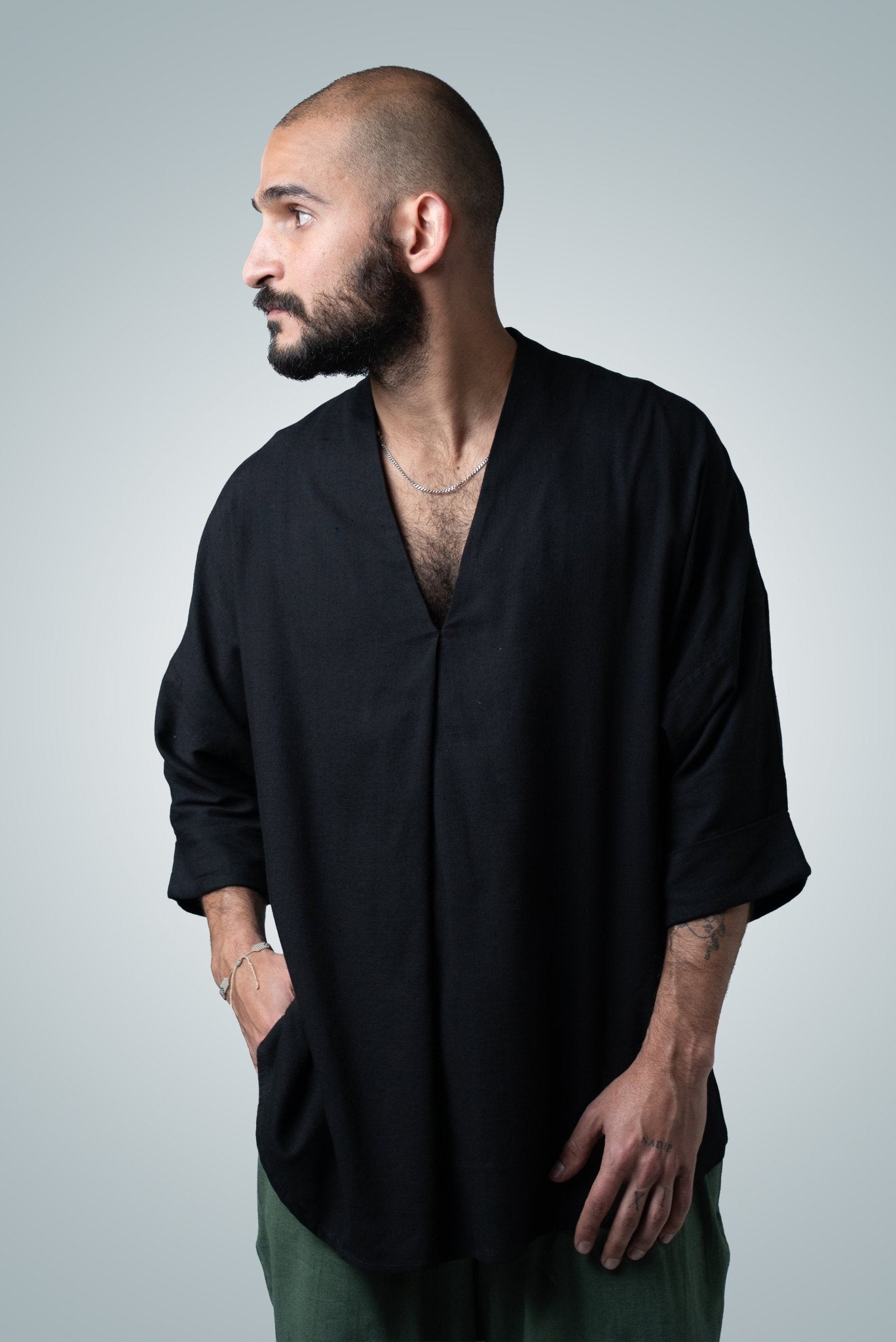 Camisa Larga Manga bambú 3/4 Unisex - Nipaestudio