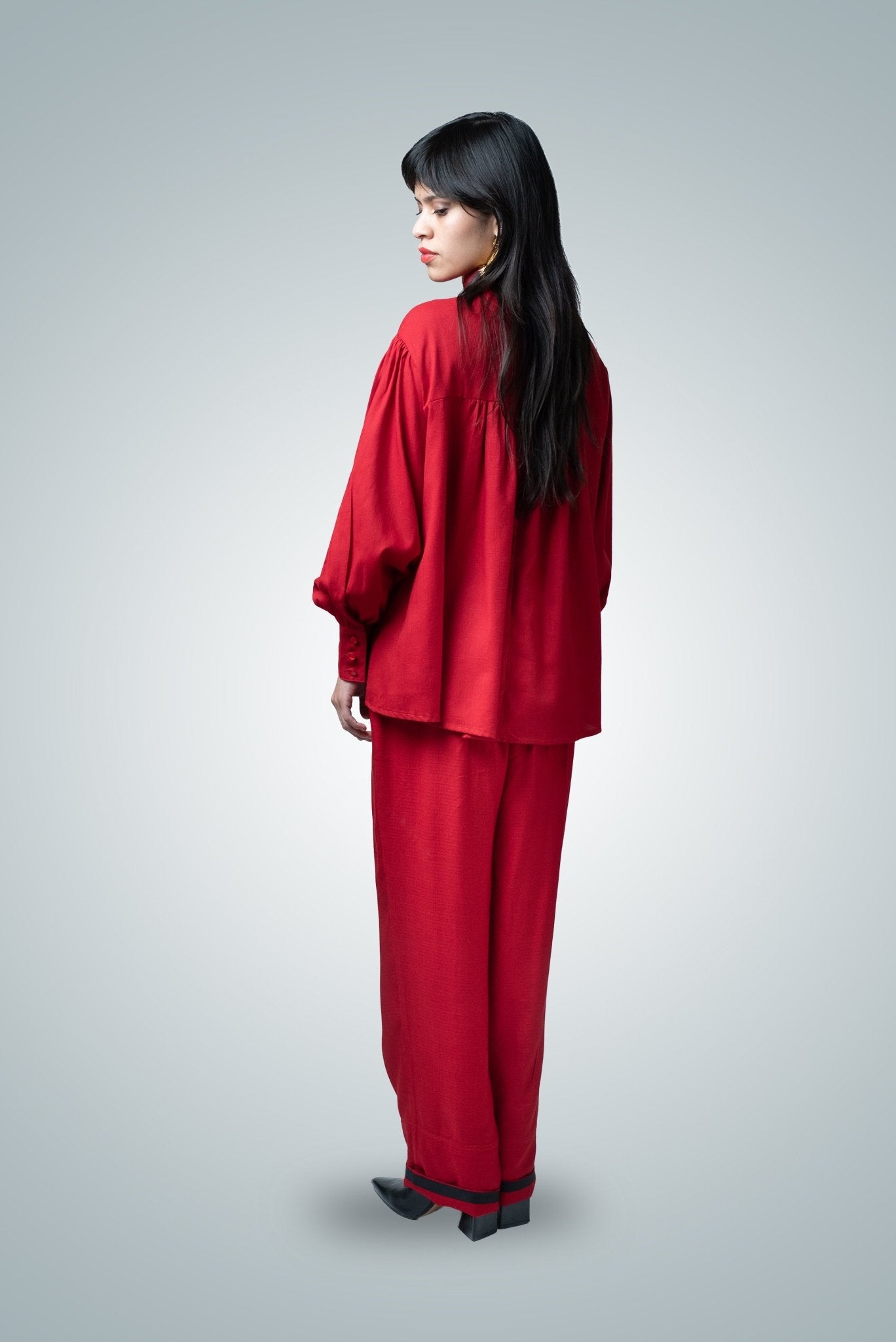 Pantalón de Pinza Recto con Bies bambú - Nipaestudio