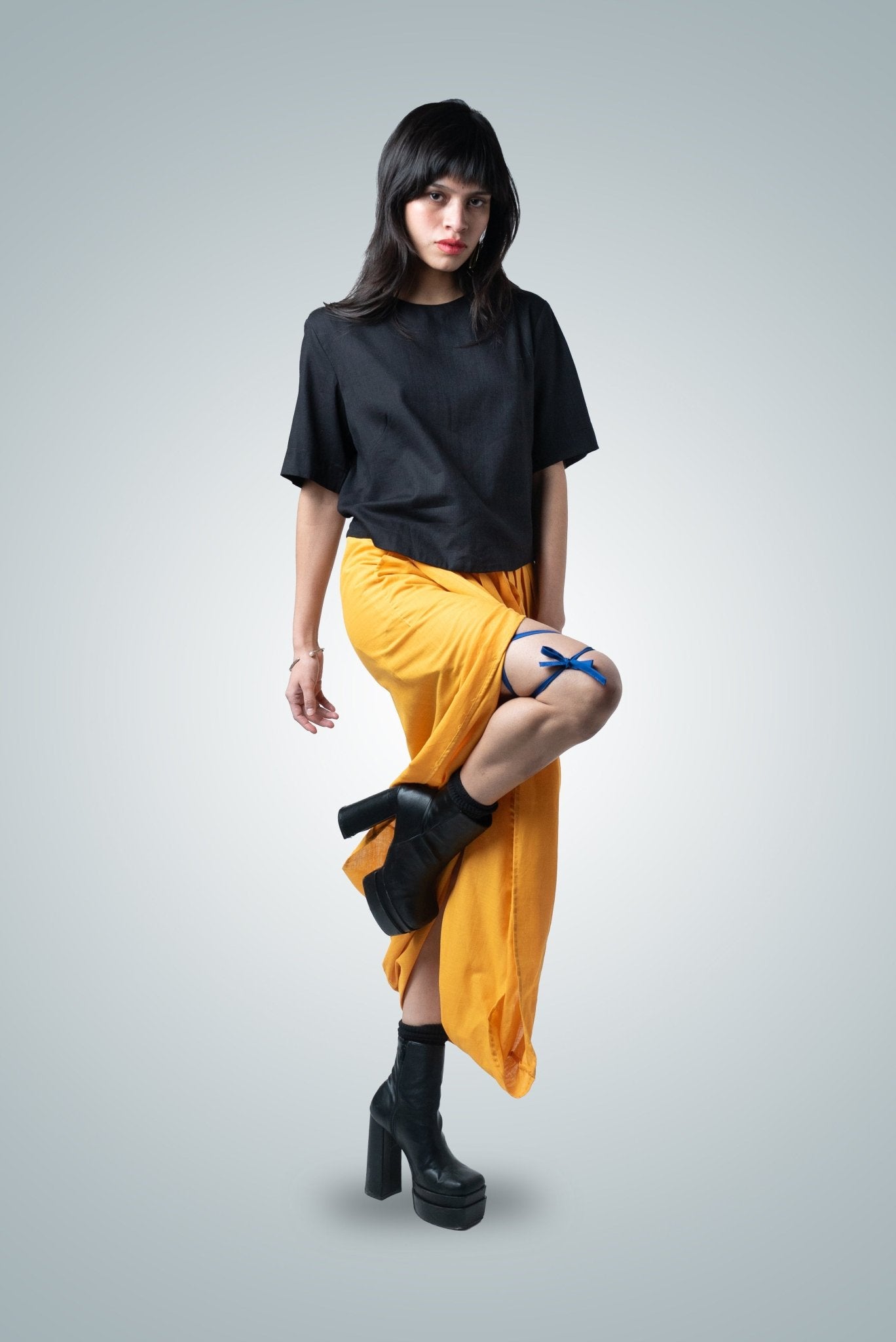 Vestido "Ágora" Drapeado de Algodón - Nipaestudio