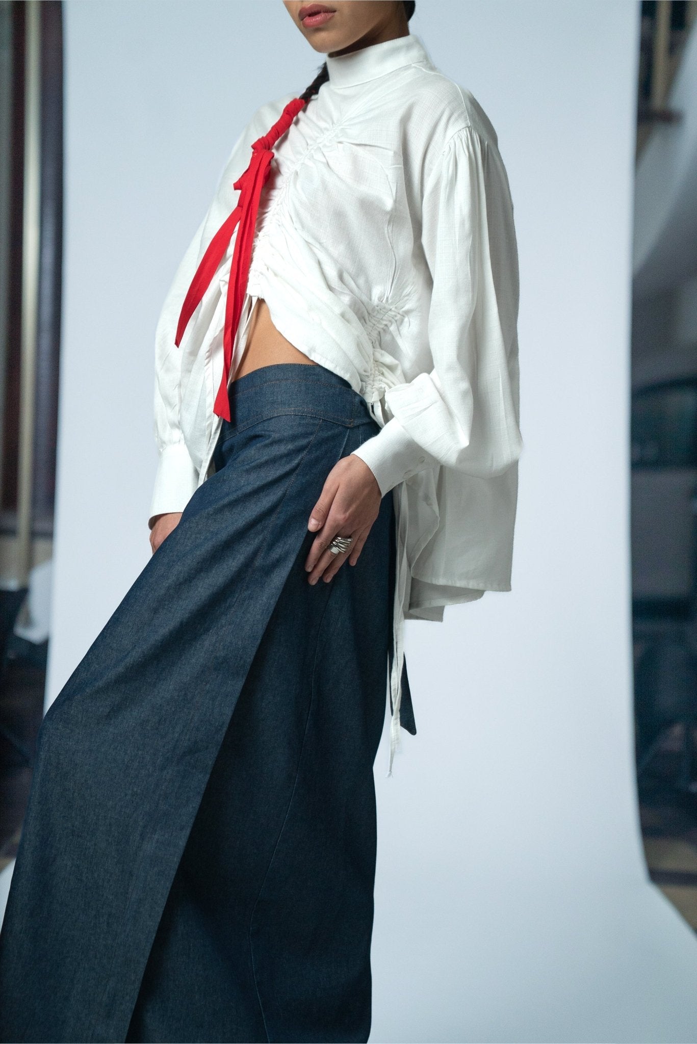 Falda larga mezclilla - Nipaestudio