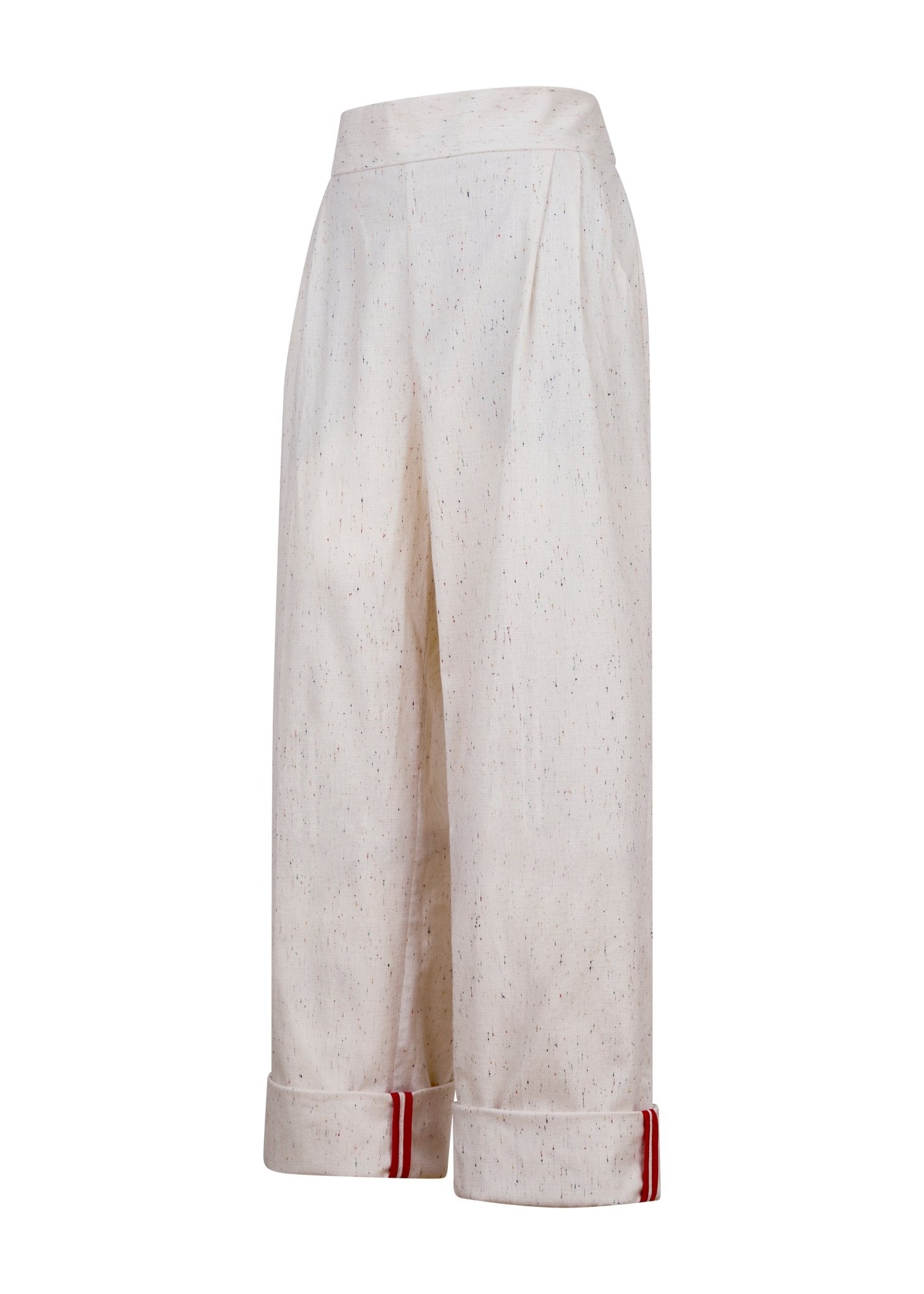 Pantalón de Pinza Recto con Bies Algodón - Nipaestudio
