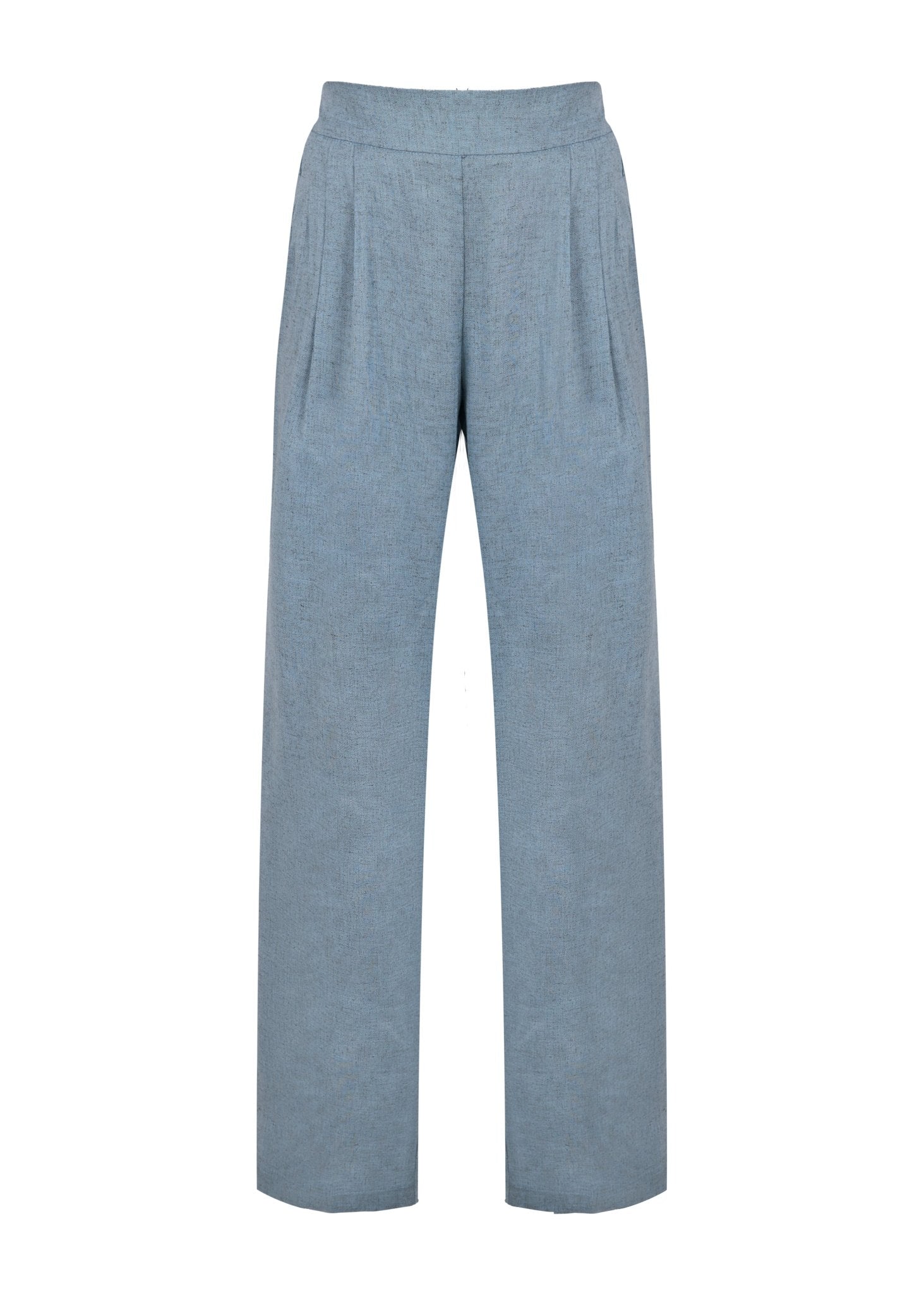Pantalón de Pinza Largo de Lino - Nipaestudio