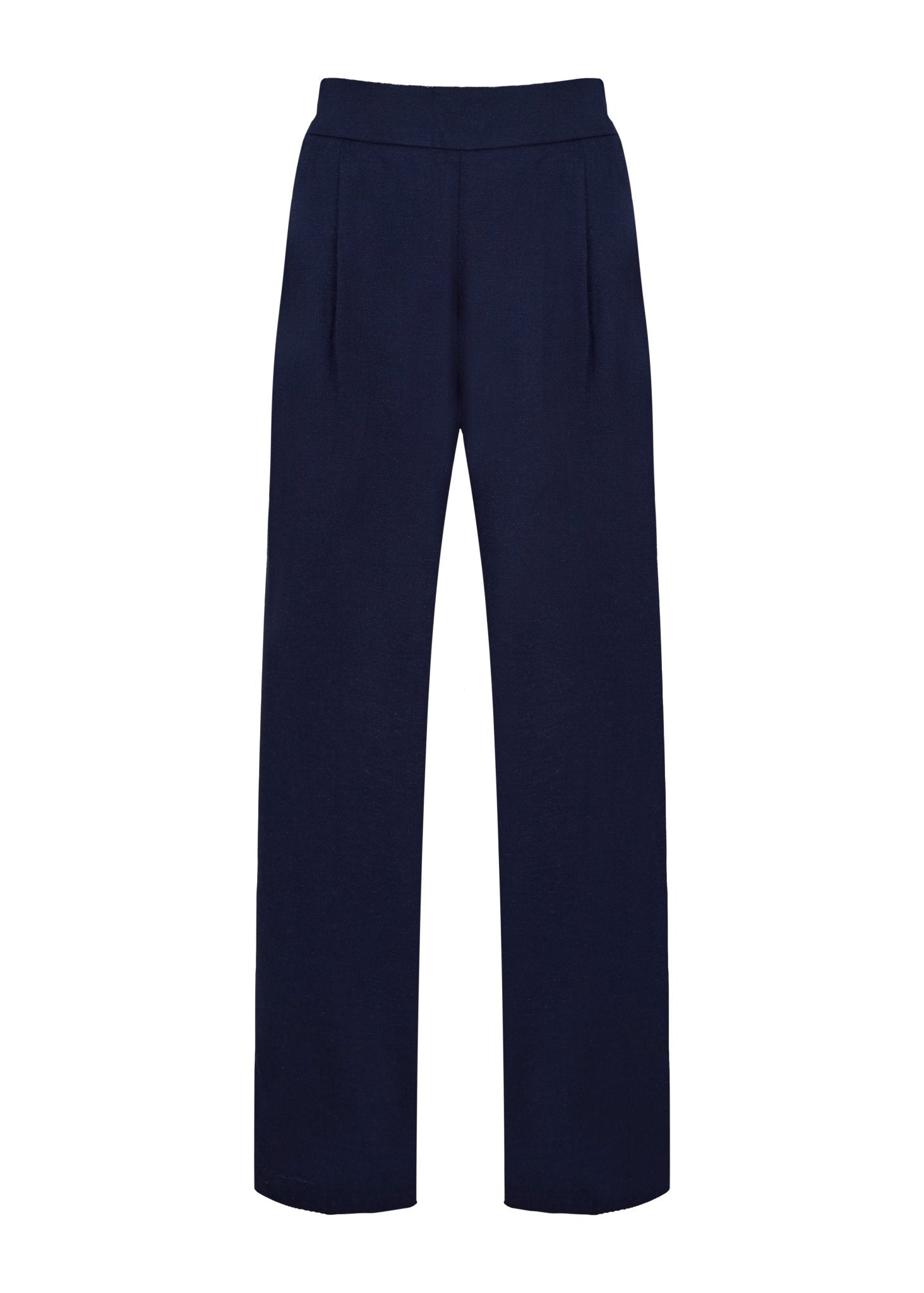 Pantalón de Pinza Largo de Lino - Nipaestudio