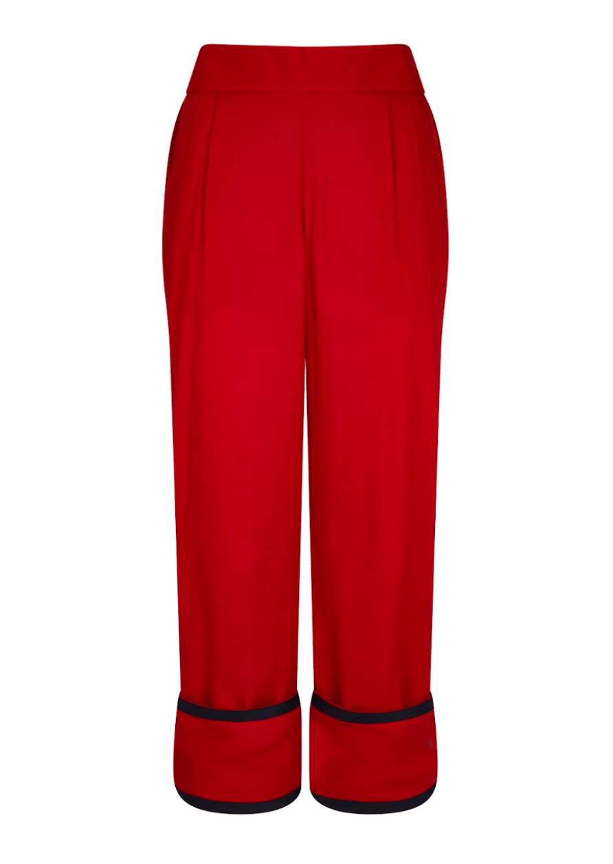Pantalón de Pinza Recto con Bies bambú - Nipaestudio