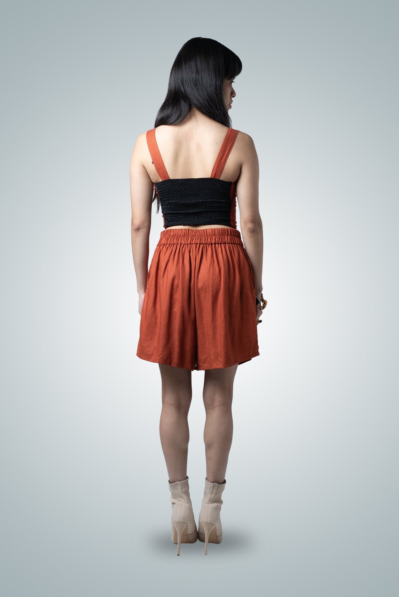 Skort algodón NIPA - Falda Short con Panel - Nipaestudio