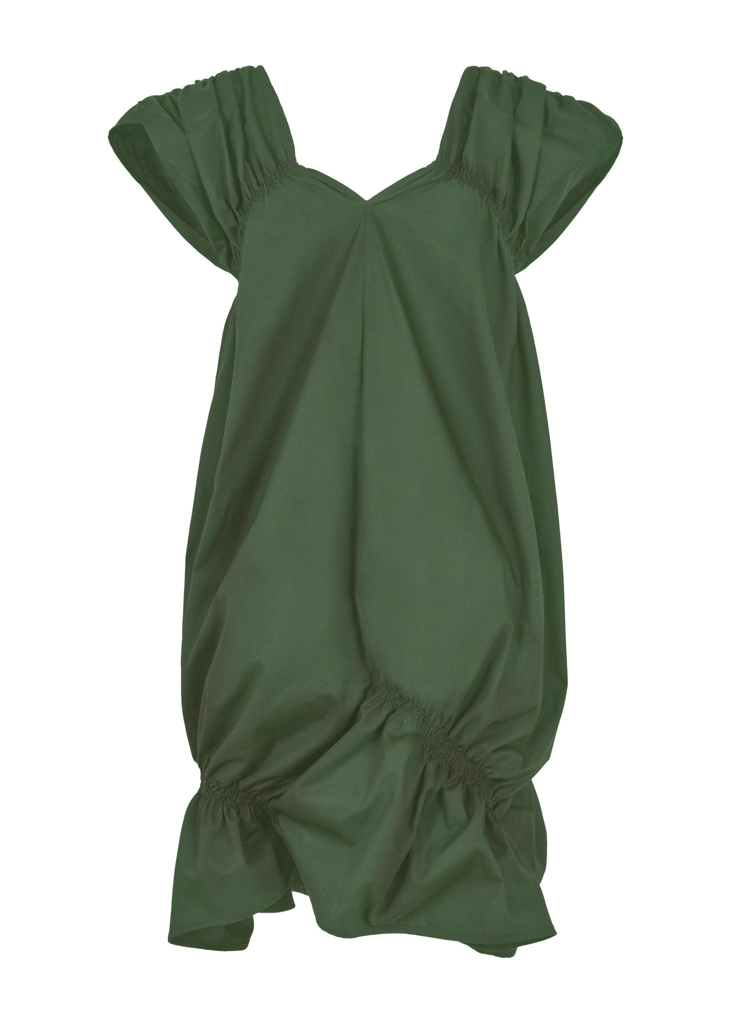 Vestido Arruchado Midi sin Mangas - Nipaestudio