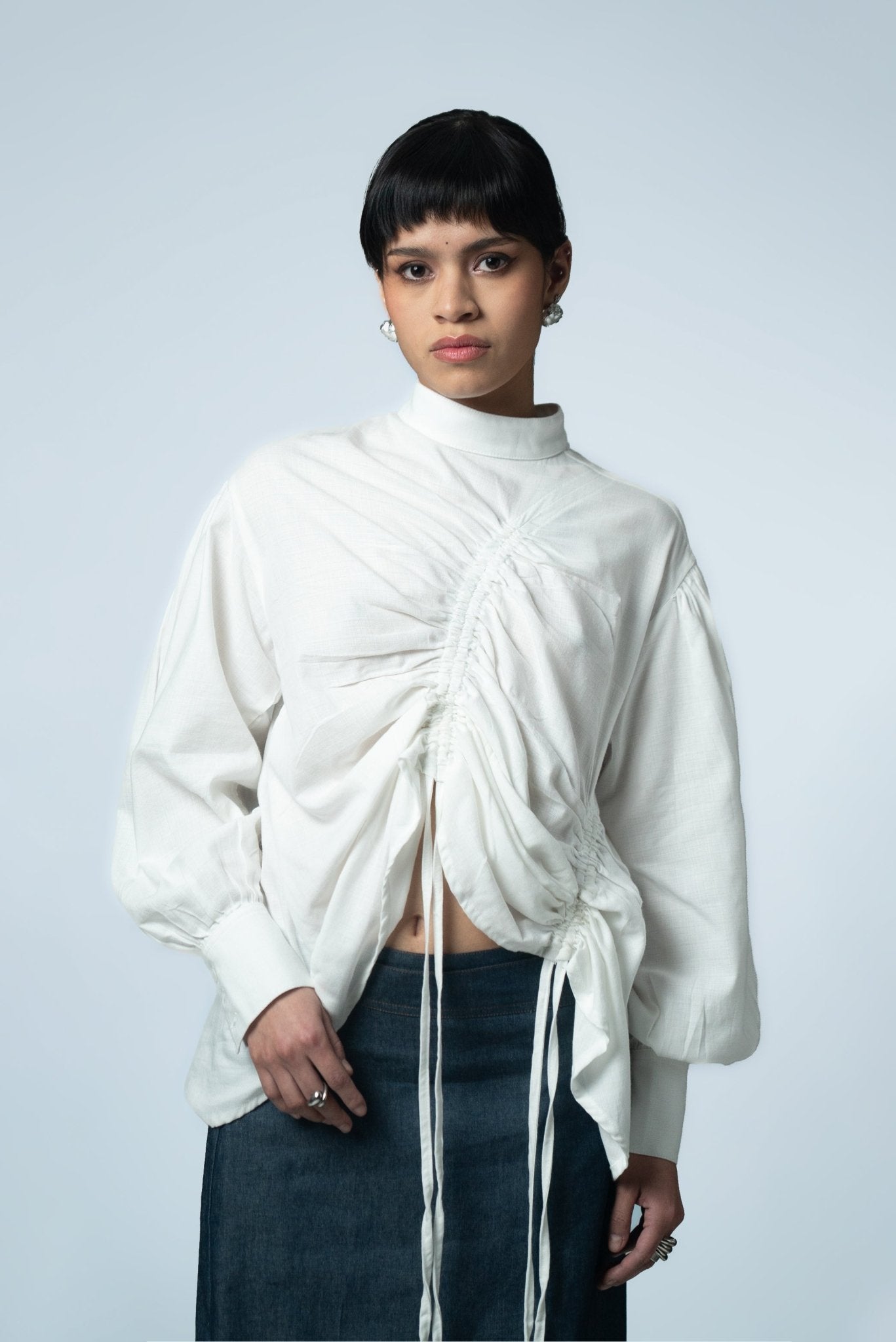 Blusa Jareta Manga Larga Ajustable - Nipaestudio