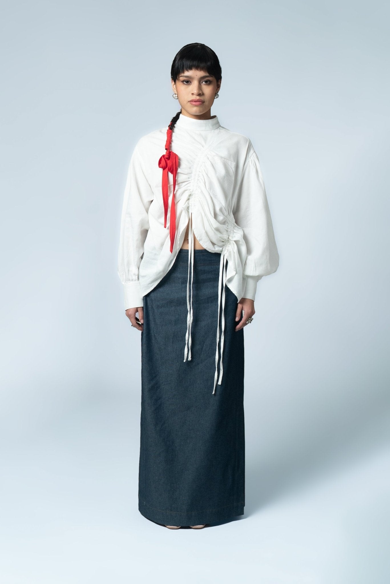 Blusa Jareta Manga Larga Ajustable - Nipaestudio