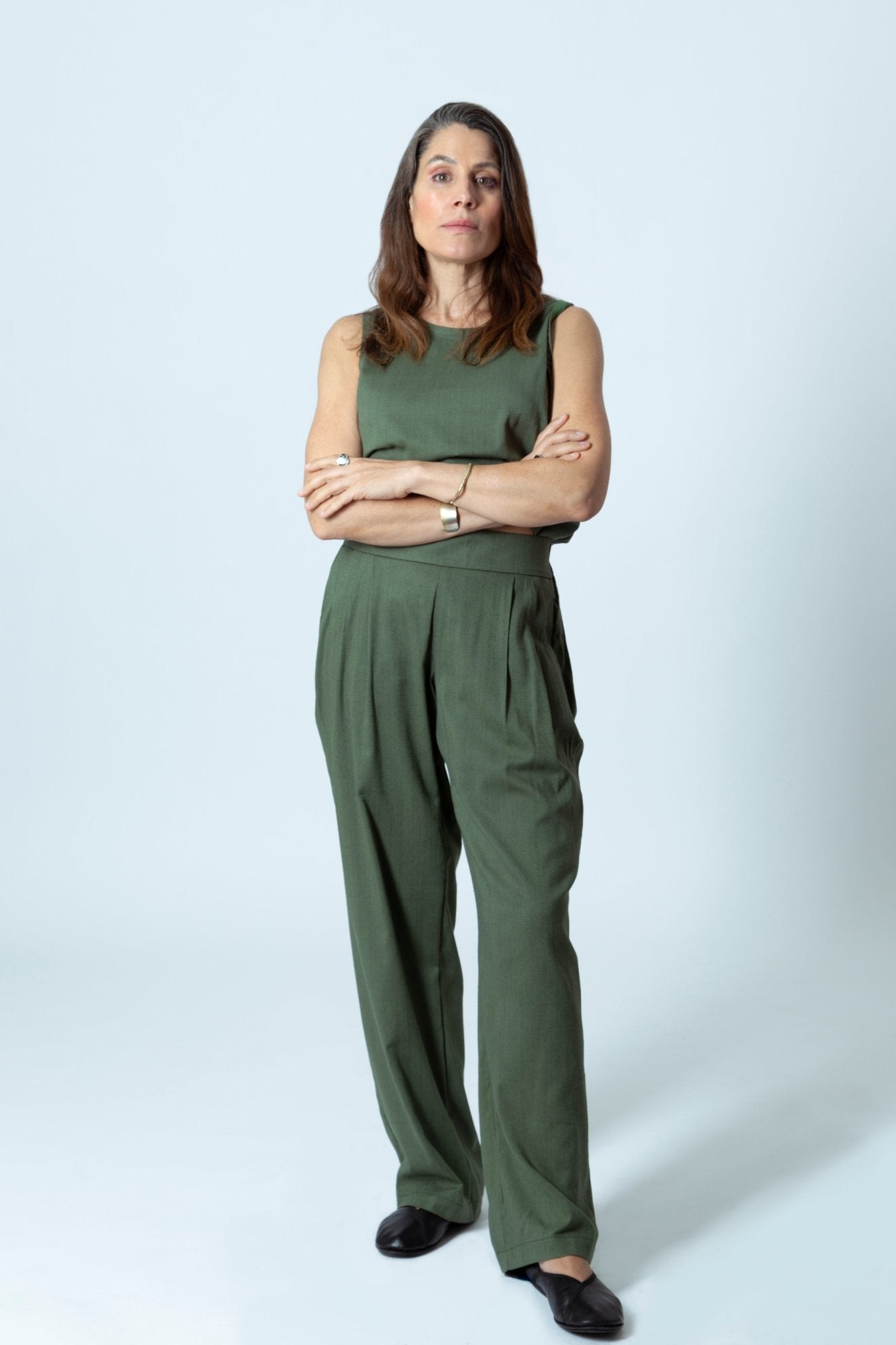 Pantalón de Pinza Largo de Bambú - Nipaestudio