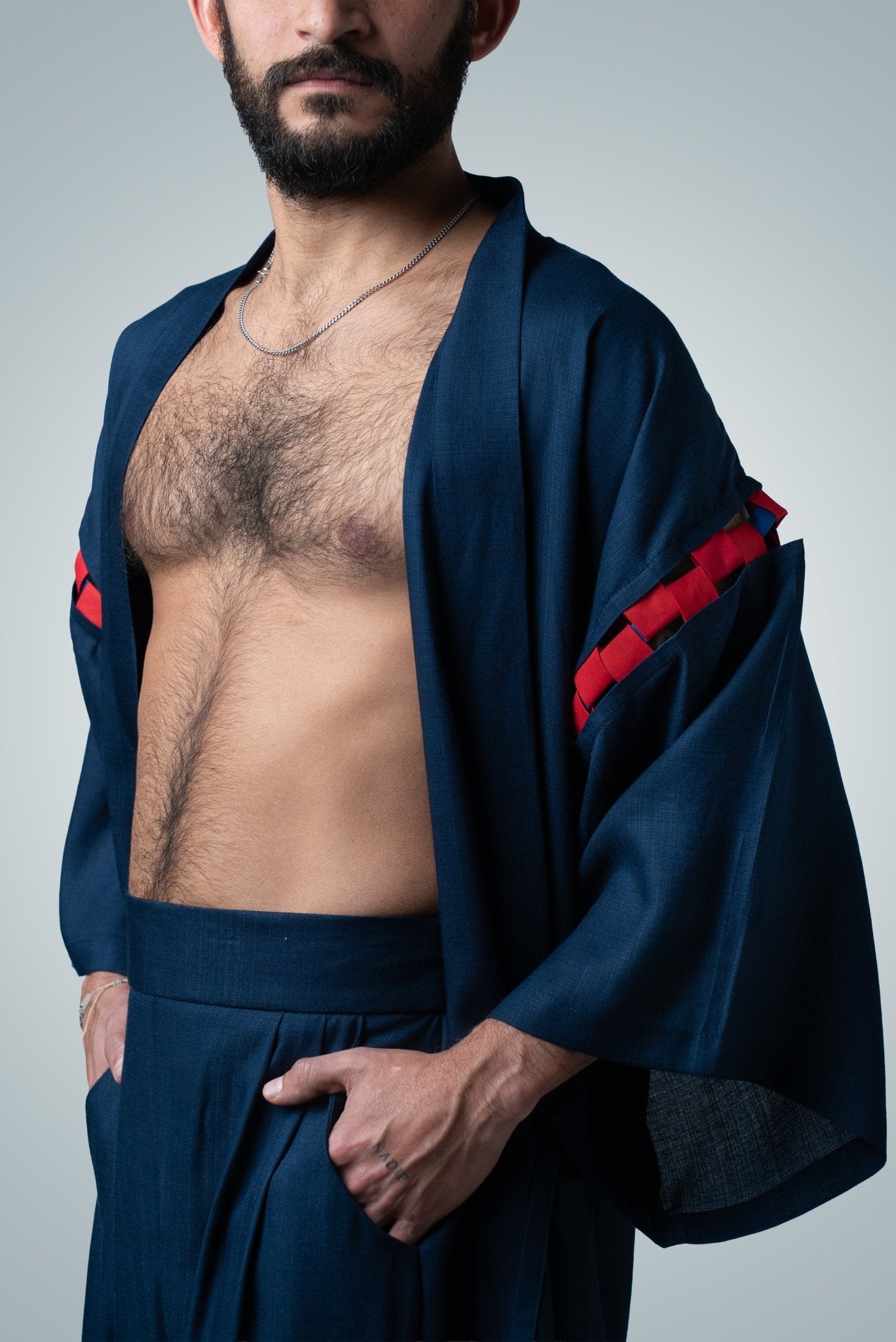 Kimono Largo Unisex Bambú con mangas ajustables - Nipaestudio