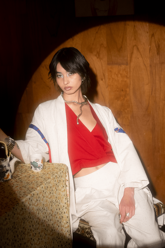 Kimono Largo Unisex algodón con mangas ajustables - Nipaestudio