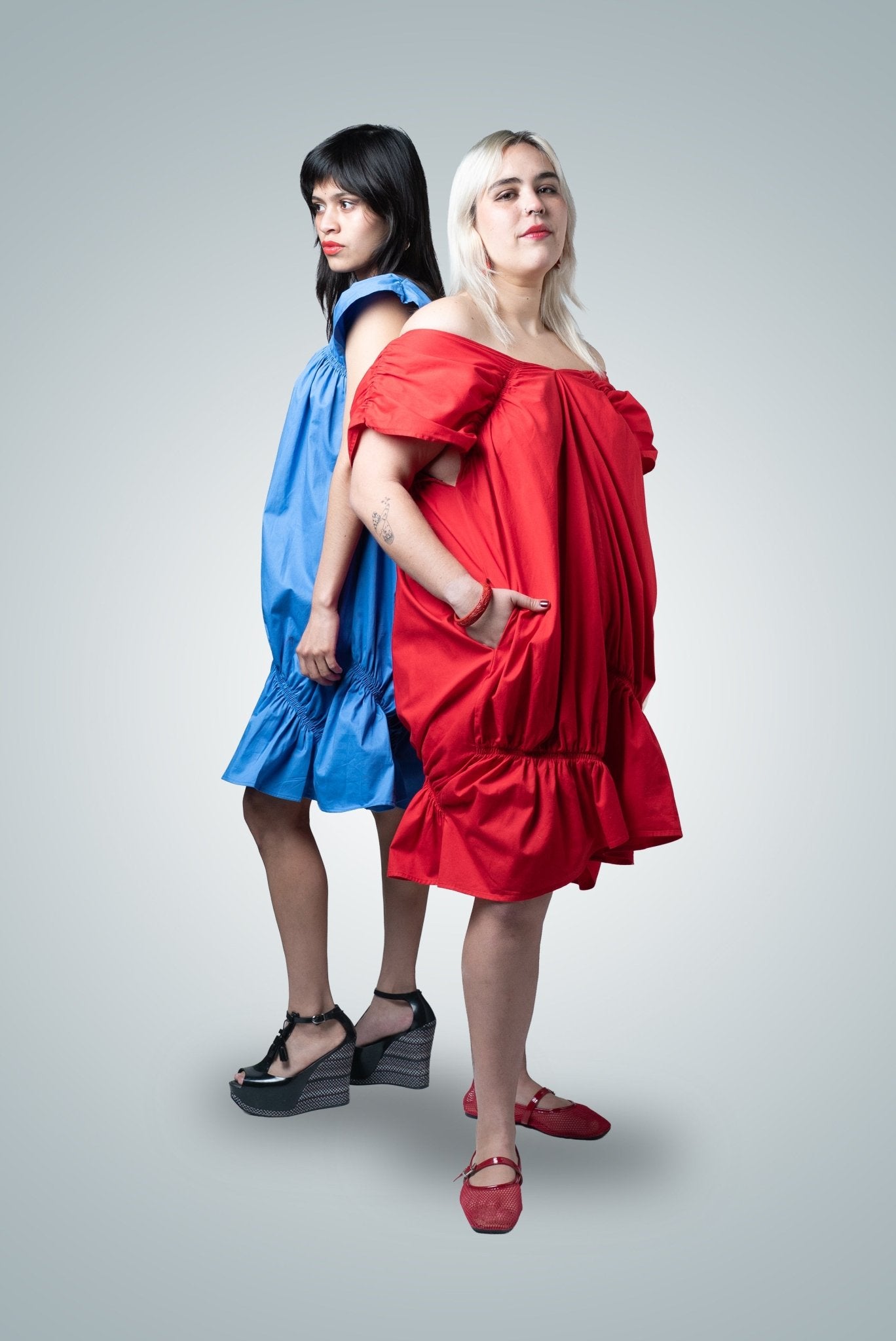 Vestido Arruchado Midi sin Mangas - Nipaestudio